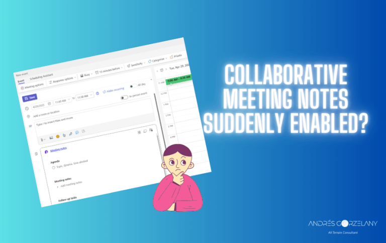 Collaborative Meeting Notes suddenly enabled? – Andrés Gorzelany